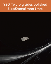 YSO Ce scintillation crystal, Cerium doped Silicate Yttrium scintillation crystal, YSO Ce scintillator, YSO Ce crystal, 5 x 5 x 1mm